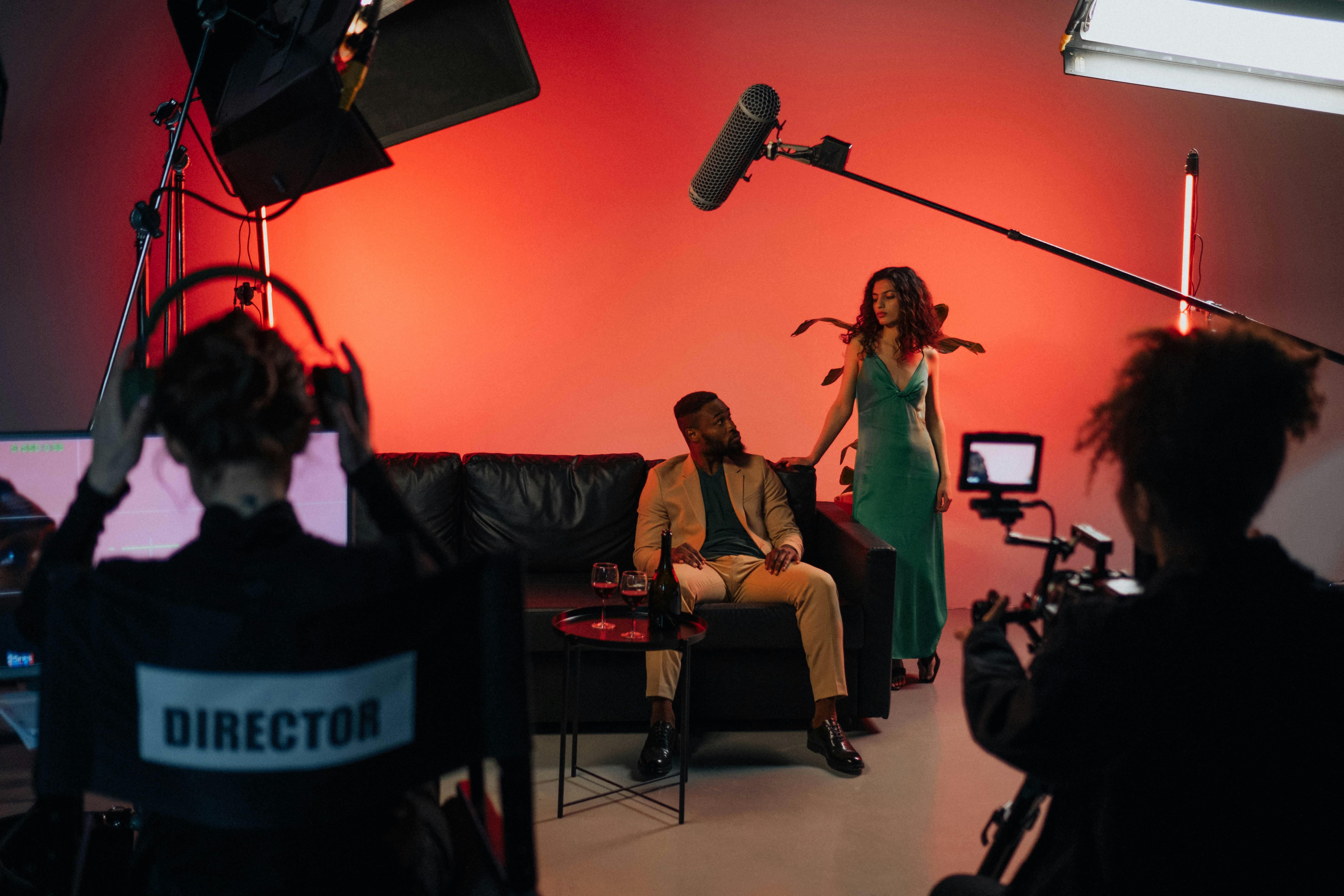 Actor en set de microserie